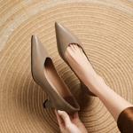 Handcrafted Real Leather Women's Shoes: Elegant Luxury Craftsmanship(Easn20182393)