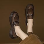 Elegantly Crafted Luxury Leather Handcrafted Women's Shoes(Easn20182515)