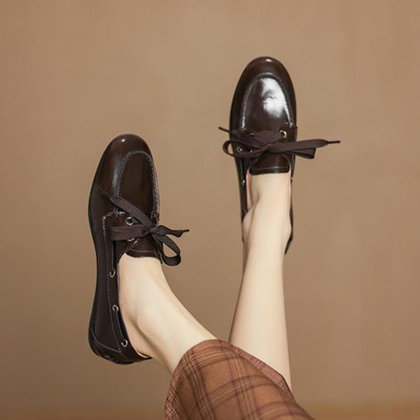 Handcrafted Leather Women's Shoes: Timeless Elegance & Luxury(Easn20182392)