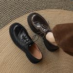 Elegantly Crafted Genuine Leather Handcrafted Women's Shoes(Easn20182518)