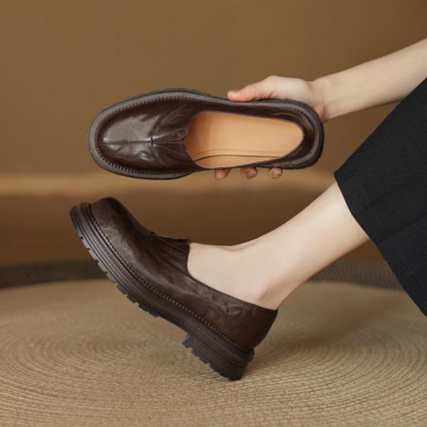 Exquisite Handcrafted Leather Shoes for Elegant Women(Easn20182522)