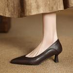 Handcrafted Luxury Leather Women's Shoes - Exquisite Craftsmanship & Timeless Elegance(Easn20182521)