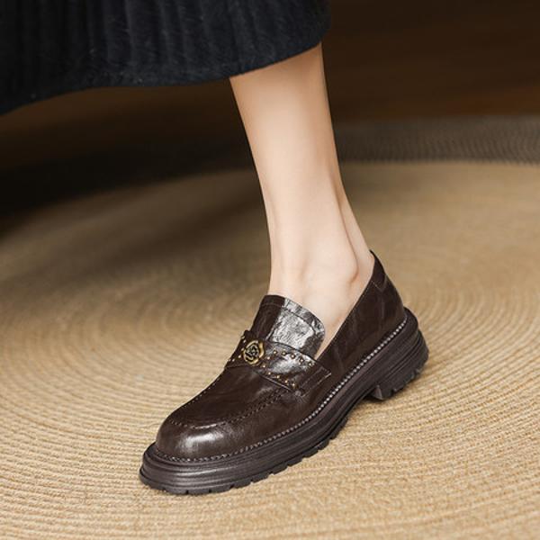 Luxurious Handcrafted Leather Women’s Shoes: Exquisite Craftsmanship Meets Elegance(Easn20182523)