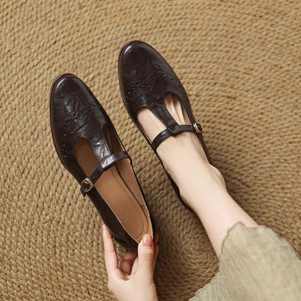 Exquisite Handcrafted Leather Women's Shoes: A Blend of Luxury and Elegance(Easn20182531)