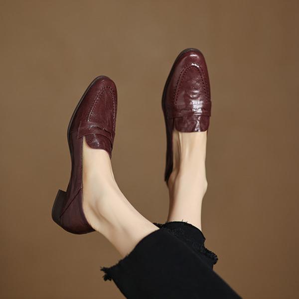 Handcrafted Leather Women's Shoes: Elegance in Every Stitch(Easn20182532)