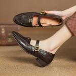 Handcrafted Luxurious Genuine Leather Women's Shoes for Elegance(Easn20182530)