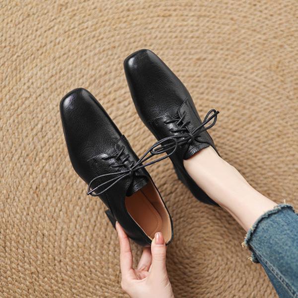 Elegant Handmade Leather Women's Shoes – Luxury Craftsmanship(Easn20182536)