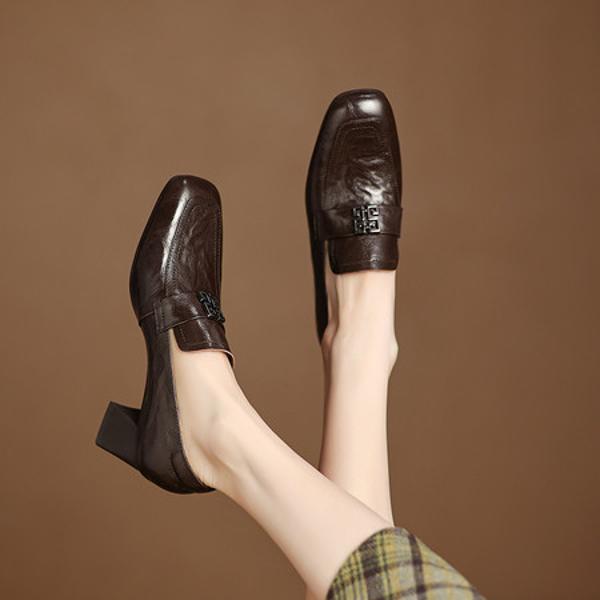 Handcrafted Leather Women's Shoes: Exquisite Quality and Luxurious Elegance(Easn20182537)