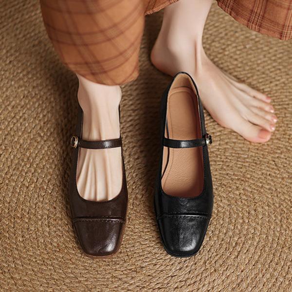 Handcrafted Leather Women's Shoes: Elegance Redefined(Easn20182551)