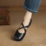 Handcrafted Luxury Leather Women's Shoes(Easn20182567)