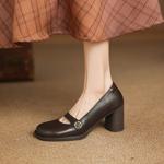 Handcrafted Leather Pumps: Luxurious Elegance Awaits(Easn20182559)