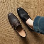 Handcrafted Leather Women's Shoes: Exquisite Quality and Elegant Luxury.(Easn20182555)