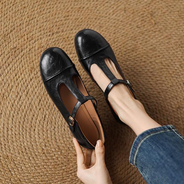 Handcrafted Leather Women’s Shoes: Luxurious Elegance(Easn20182565)