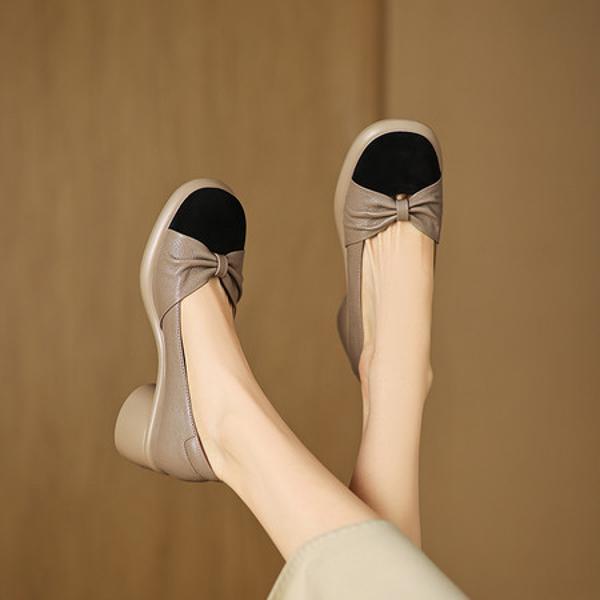 Exquisite Handcrafted Leather Women's Shoes: Luxury Elegance(Easn20182575)