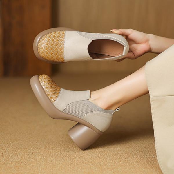 Handcrafted Luxury Leather Women's Shoes: Timeless Elegance & Superior Craftsmanship(Easn20182573)