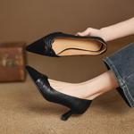 Handcrafted Luxury Leather Women's Shoes: Exquisite Craftsmanship & Elegance(Easn20182520)