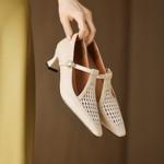 Handcrafted Leather Women's Shoes: Luxury Elegance(Easn20183005)