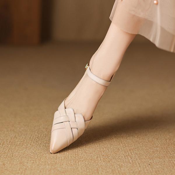 Handcrafted Luxury Leather Shoes for Elegant Women(Easn20183020)