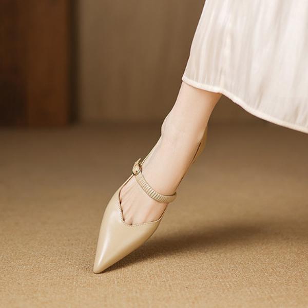 Exquisite Handcrafted Leather Women’s Shoes: Elegant, Luxurious Quality Artistry(Easn20183029)