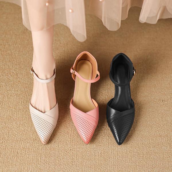 Handcrafted Genuine Leather Women's Shoes: Luxurious Elegance Redefined(Easn20183021)