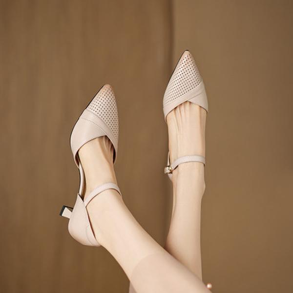 Handcrafted Genuine Leather Women's Shoes: Luxurious Elegance Redefined(Easn20183021)