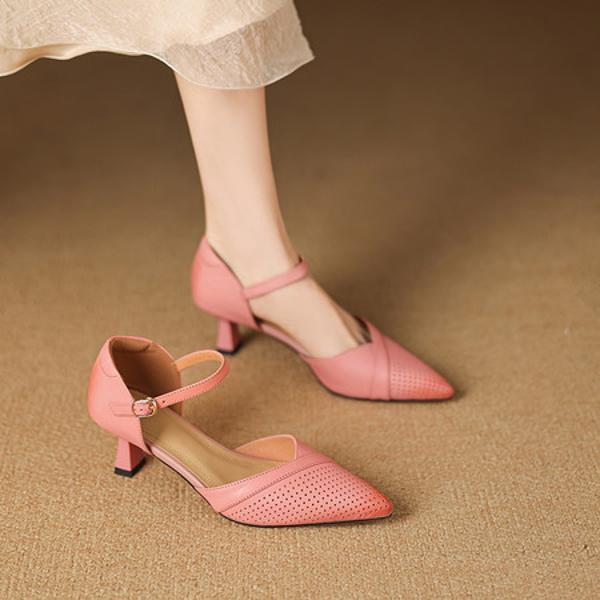 Handcrafted Genuine Leather Women's Shoes: Luxurious Elegance Redefined(Easn20183021)