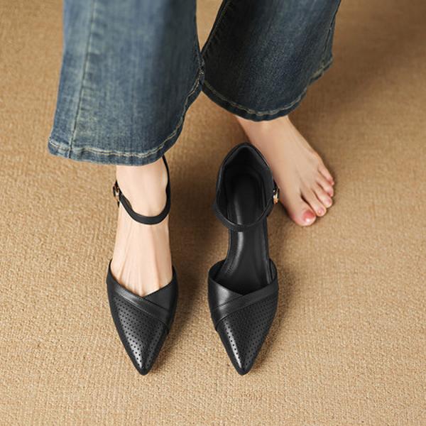 Handcrafted Genuine Leather Women's Shoes: Luxurious Elegance Redefined(Easn20183021)