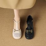 Handcrafted Genuine Leather Women's Shoes – Elegant Luxury with Exquisite Craftsmanship(Easn20182712)