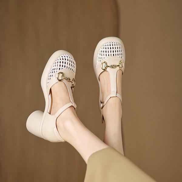 Handcrafted Genuine Leather Women's Shoes – Elegant Luxury with Exquisite Craftsmanship(Easn20182712)