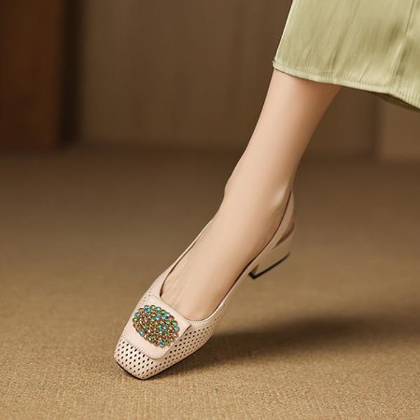 Exquisite Handmade Leather Women's Shoes: Elevate Elegance with Luxury Craftsmanship(Easn20183016)