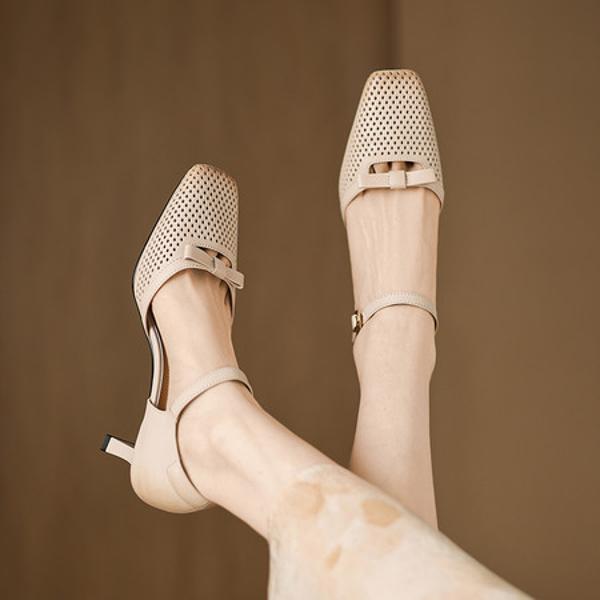 Handcrafted Leather Ladies' Shoes: Luxurious Elegance in Every Stitch(Easn20183011)