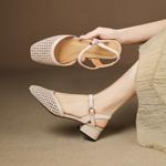 Handcrafted Luxury Leather Women's Shoes: Elegance in Every Stitch(Easn20183023)