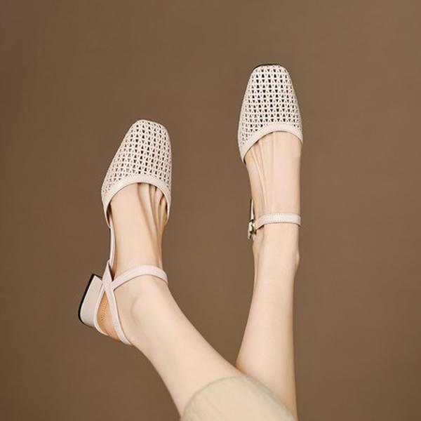 Handcrafted Luxury Leather Women's Shoes: Elegance in Every Stitch(Easn20183023)