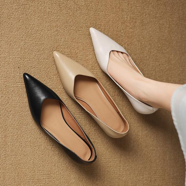 Handcrafted Luxury Leather Women's Shoes with Elegance(Easn20183025)