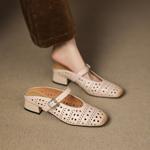 Exquisite Handcrafted Leather Heels: Luxurious Elegance Awaits(Easn20183027)