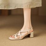 Elegant Handmade Leather Women's Shoes - Luxury Craftsmanship(Easn20182718)