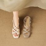 Elegant Handmade Leather Women's Shoes - Luxury Craftsmanship(Easn20182718)