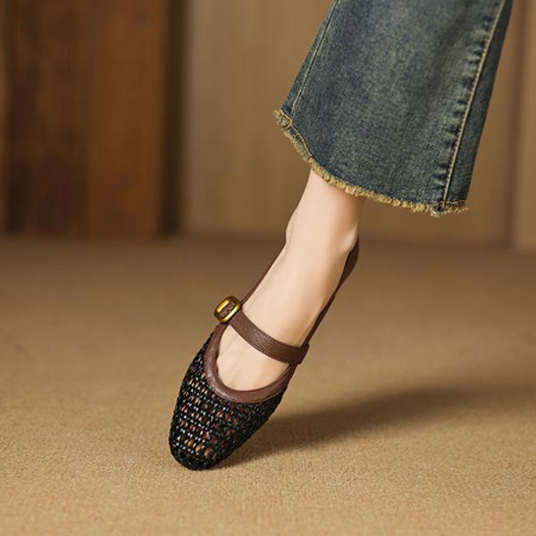 Exquisite Handcrafted Leather Women's Shoes: Timeless Elegance & Luxury(Easn20182726)