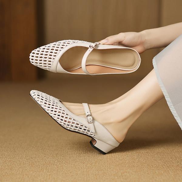 Handcrafted Luxury Leather Women's Shoes: Elegance in Every Detail(Easn20182723)