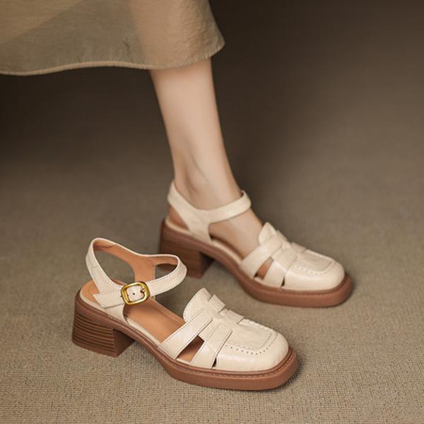 Luxurious Handmade Leather Shoes for Elegant Women(Easn20182736)