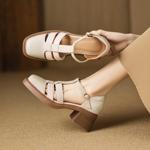 Handcrafted Luxury Leather Women's Shoes with Exquisite Quality(Easn20182737)