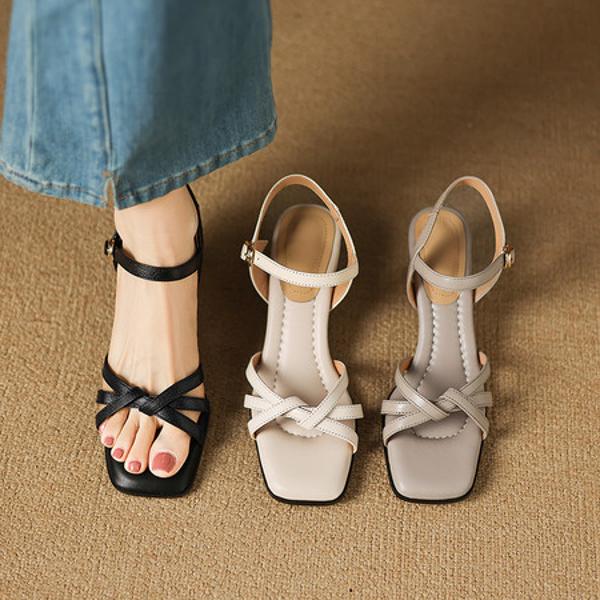 Handcrafted Genuine Leather Women's Shoes: Luxury, Elegance, Artistry(Easn20182739)