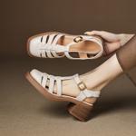 Exquisite Handcrafted Leather Shoes for Elegant Women(Easn20182751)