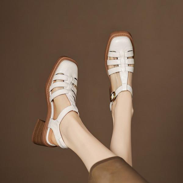 Exquisite Handcrafted Leather Shoes for Elegant Women(Easn20182751)