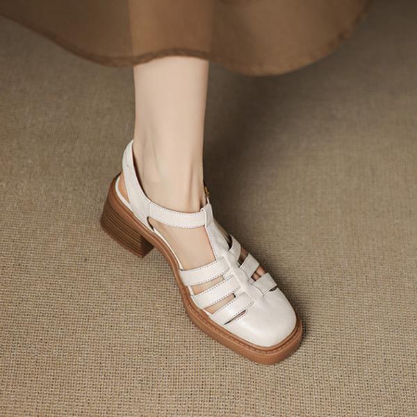 Exquisite Handcrafted Leather Shoes for Elegant Women(Easn20182751)