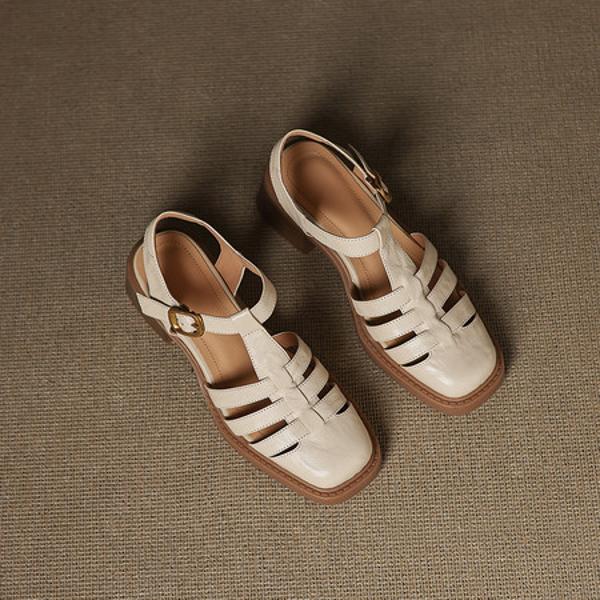 Exquisite Handcrafted Leather Shoes for Elegant Women(Easn20182751)