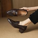 Exquisite Handcrafted Leather Women's Shoes: Luxury & Elegance(Easn20182758)