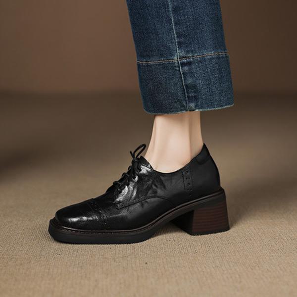 Handcrafted Leather Women's Shoes: Elegance and Luxury(Easn20182763)