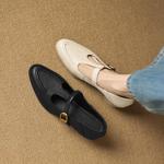 Handcrafted Luxury Leather Shoes for Elegant Women(Easn20182760)