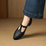 Handcrafted Luxury Leather Shoes for Elegant Women(Easn20182760)